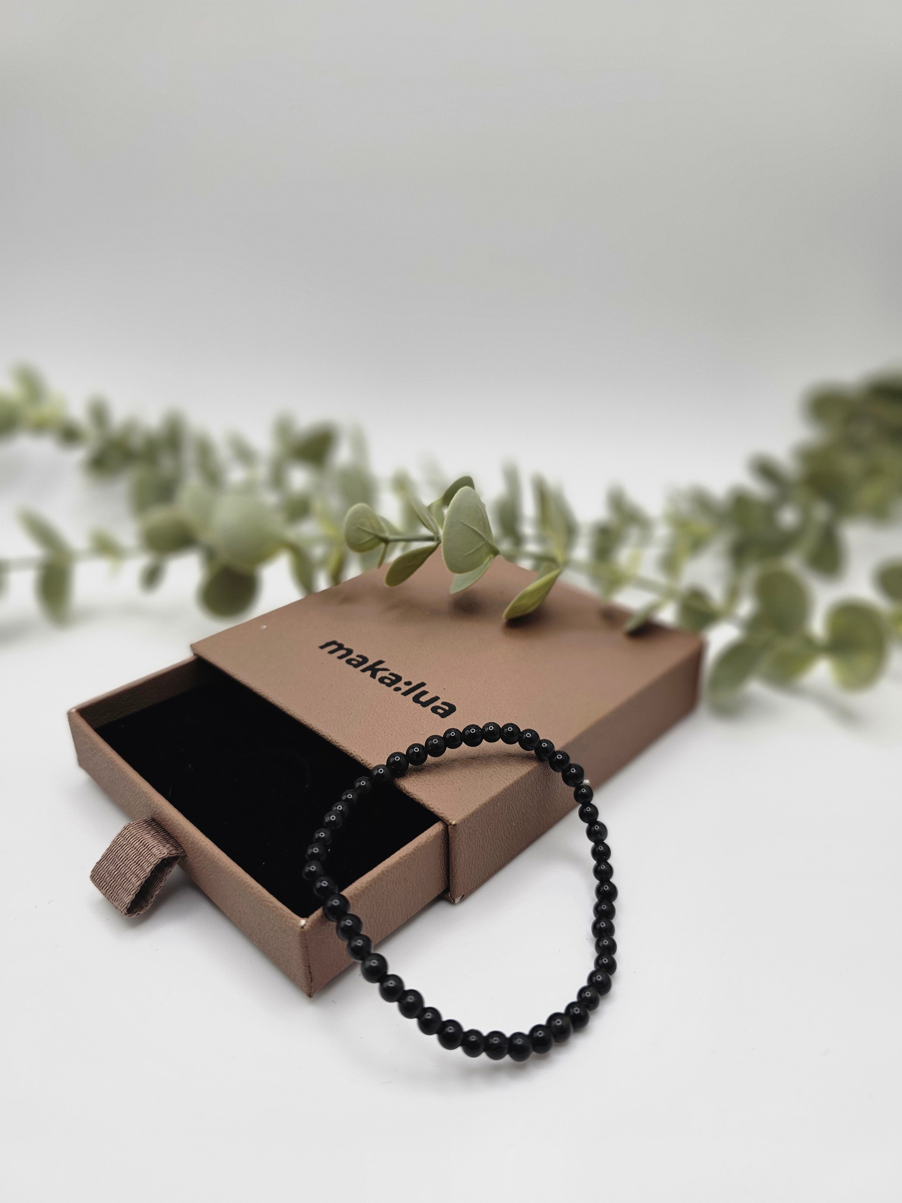 GROUNDED - Obsidian Armband