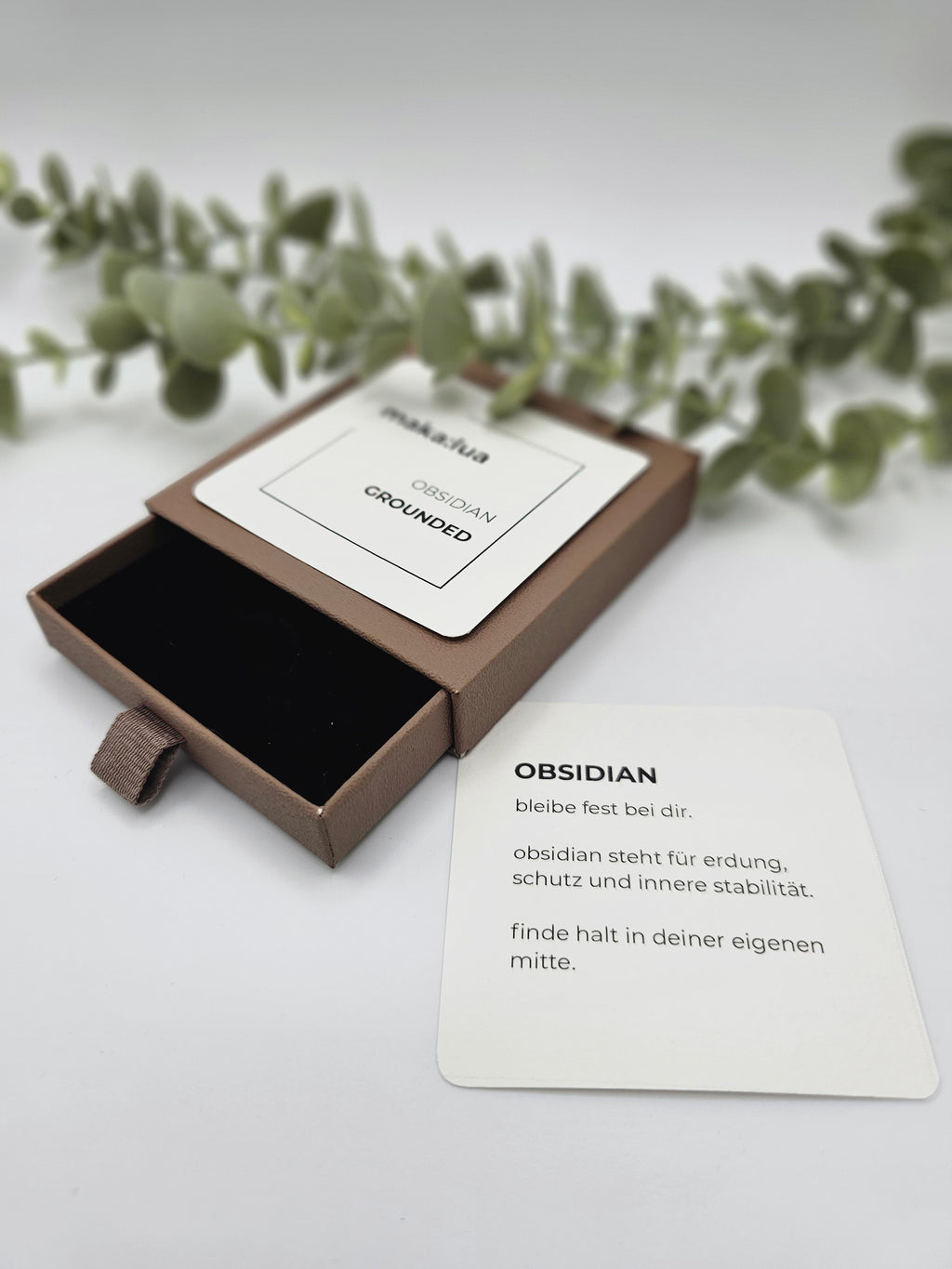 GROUNDED - Obsidian Armband