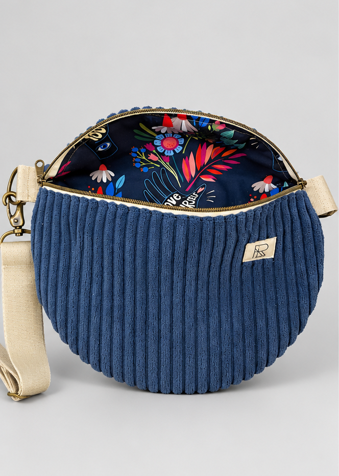 All Day Cord - Ocean Blue Cordtasche I FriLa